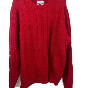 Goodfellow Chunky Knit Sweater Pullover Small- Red